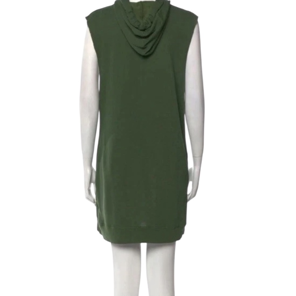 Zadig & Voltaire Hooded Sleeveless Rock & Roll Olive Dress Distressed Medium - Picture 9 of 13